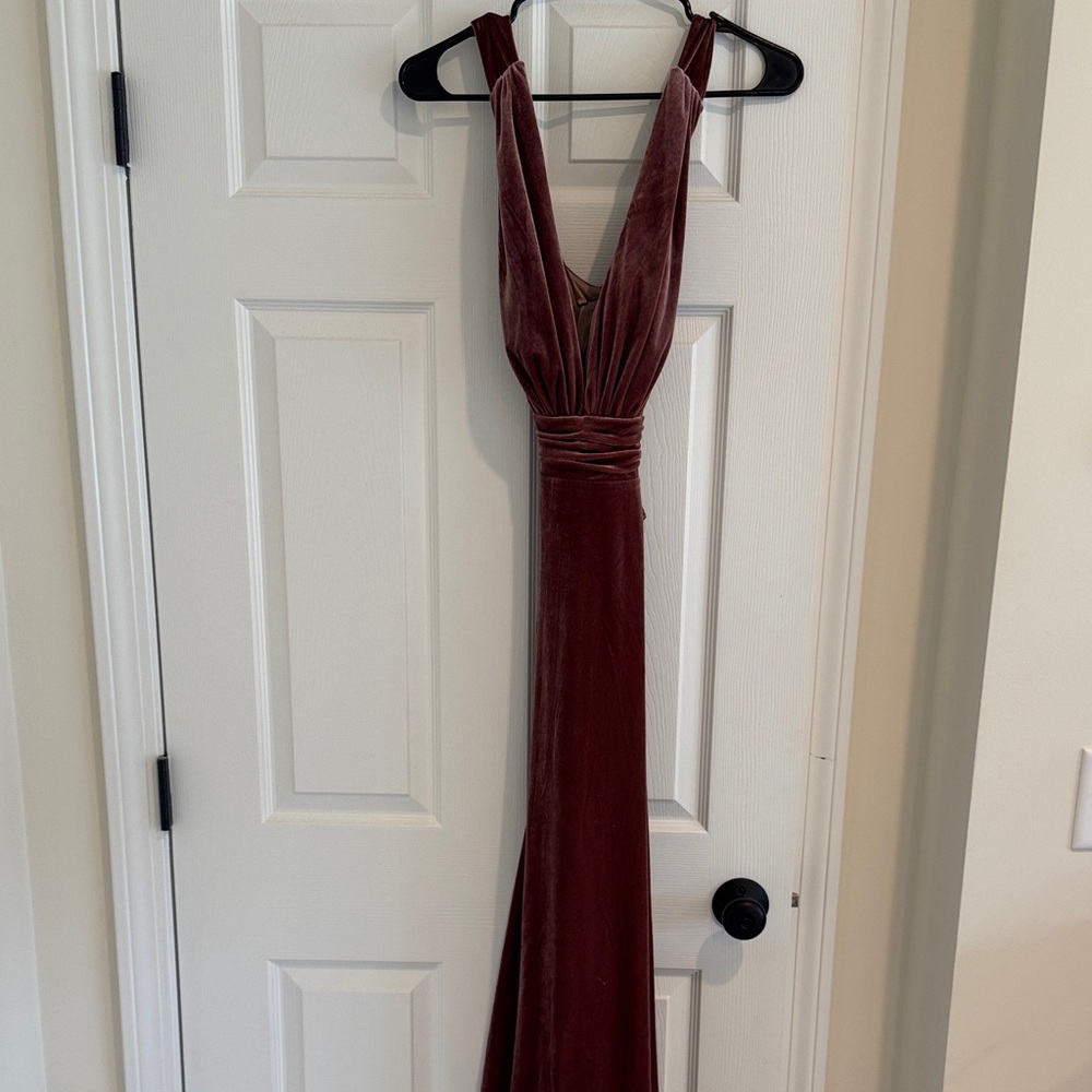 Revelry Champagne Satin Dress